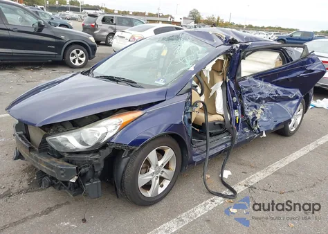 2013 Hyundai Elantra Gls z USA, uszkodzony, nr VIN 5NPDH4AE3DH311801